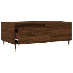 Table basse Chêne marron 90x50x36,5 cm Bois d'ingénierie 