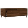 Table basse Chêne marron 90x50x36,5 cm Bois d'ingénierie 