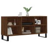 Meuble TV chêne marron 103,5x30x50 cm bois d'ingénierie 