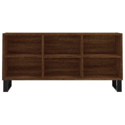 Meuble TV chêne marron 103,5x30x50 cm bois d'ingénierie 