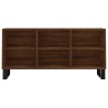 Meuble TV chêne marron 103,5x30x50 cm bois d'ingénierie 