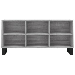Meuble TV sonoma gris 103,5x30x50 cm bois d'ingénierie 