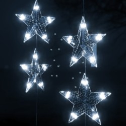 Guirlande lumineuse à étoiles LED 500 LED Blanc 8 fonctions 