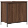 Meuble salle de bain lavabo chêne marron 60x34,5x60 cm 
