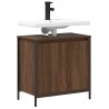 Meuble salle de bain lavabo chêne marron 60x34,5x60 cm 