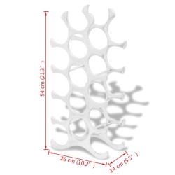 Casier à bouteilles pour 15 bouteilles Argenté Aluminium  
