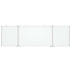 Tableau blanc magnétique pliable 160x60x1,7 cm aluminium 