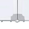 Tableau blanc magnétique pliable 160x60x1,7 cm aluminium 