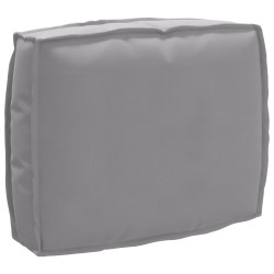 Ensemble de coussins de palette 2 pièces en tissu Oxford gris 
