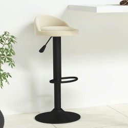 Tabouret de bar Crème Velours 