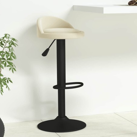 Tabouret de bar Crème Velours 