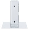 Bases de poteau carrées 12 pcs argent 46x46 mm acier galvanisé 