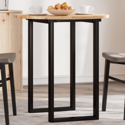 Dessus de table rond Ø70x2 cm bois massif d'acacia 