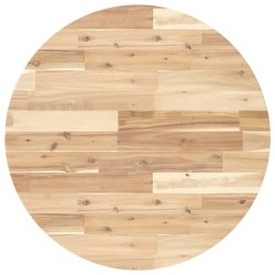 Dessus de table rond Ø70x2 cm bois massif d'acacia 
