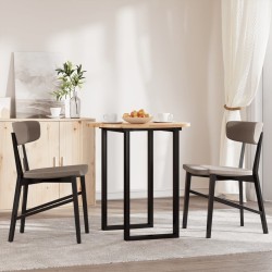 Dessus de table rond Ø70x2 cm bois massif d'acacia 