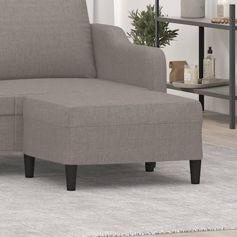 Repose-pied Taupe 70x55x41 cm Tissu 