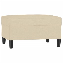Repose-pied Crème 70x55x41 cm Tissu 
