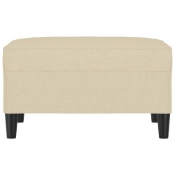 Repose-pied Crème 70x55x41 cm Tissu 