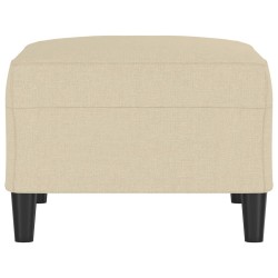 Repose-pied Crème 70x55x41 cm Tissu 
