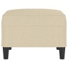 Repose-pied Crème 70x55x41 cm Tissu 