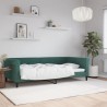 Lit de repos sans matelas vert foncé 100x200 cm velours 