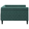 Lit de repos sans matelas vert foncé 100x200 cm velours 