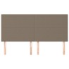 Têtes de lit 4 pcs Taupe 90x5x78/88 cm Tissu 