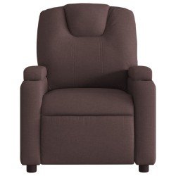 Fauteuil inclinable Marron foncé Tissu 