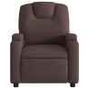 Fauteuil inclinable Marron foncé Tissu 