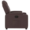 Fauteuil inclinable Marron foncé Tissu 