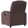 Fauteuil inclinable Marron foncé Tissu 