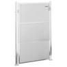 Portail de jardin 100x125 cm acier inoxydable 
