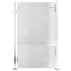 Portail de jardin 100x125 cm acier inoxydable 