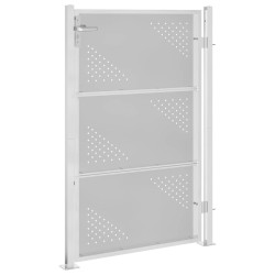 Portail de jardin 100x125 cm acier inoxydable 