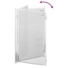 Portail de jardin 100x125 cm acier inoxydable 