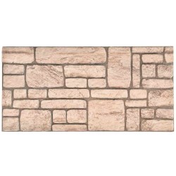 Panneaux muraux 3D avec design de brique beige 10 pcs EPS 