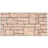 Panneaux muraux 3D avec design de brique beige 10 pcs EPS 
