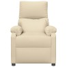 Fauteuil inclinable Crème Tissu 