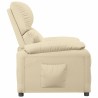 Fauteuil inclinable Crème Tissu 