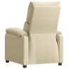 Fauteuil inclinable Crème Tissu 