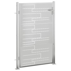 Portail de jardin 100x125 cm acier inoxydable 