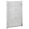 Portail de jardin 100x125 cm acier inoxydable 