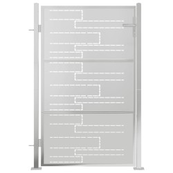 Portail de jardin 100x125 cm acier inoxydable 