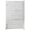 Portail de jardin 100x125 cm acier inoxydable 