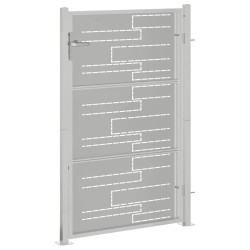 Portail de jardin 100x125 cm acier inoxydable 