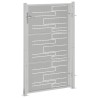 Portail de jardin 100x125 cm acier inoxydable 