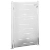 Portail de jardin 100x125 cm acier inoxydable 