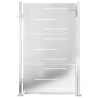 Portail de jardin 100x125 cm acier inoxydable 