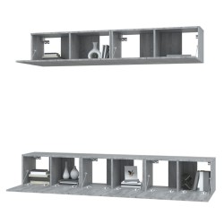 Ensemble de meubles TV 5 pcs Sonoma gris Bois d'ingénierie 