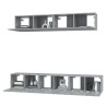 Ensemble de meubles TV 5 pcs Sonoma gris Bois d'ingénierie 
